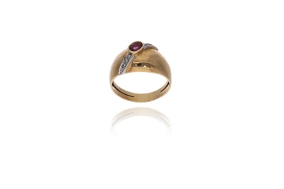 Rota e Bata, anello con rubino e diamanti - Asta Preziosi