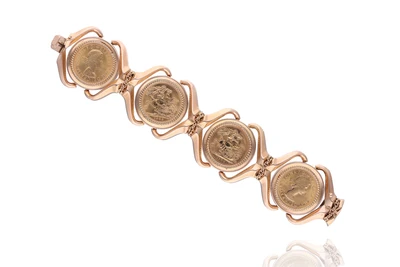 Bracciale con Sterline inglesi - Asta Preziosi