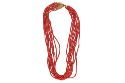 Collana con corallo - Asta Preziosi