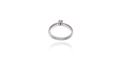Anello con diamante - Asta Preziosi