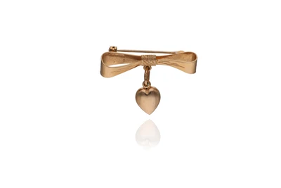Spilla con pendente in oro - Asta Preziosi