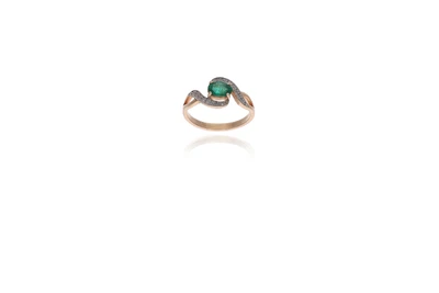 Anello con smeraldo e diamanti - Asta Preziosi