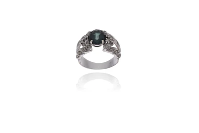 Anello con zaffiro e diamanti - Asta Preziosi