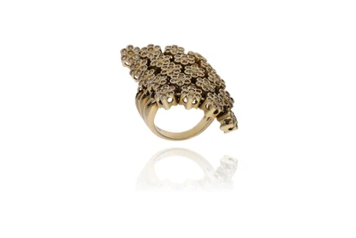 Anello con diamanti e diamanti gialli - Asta Preziosi Anello con diamanti e diamanti gialli - Asta Preziosi