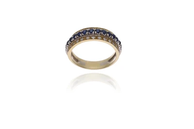 Anello con zaffiri e diamanti - Asta Preziosi Anello con zaffiri e diamanti - Asta Preziosi