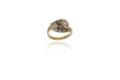 Anello con zaffiri e diamanti - Asta Preziosi