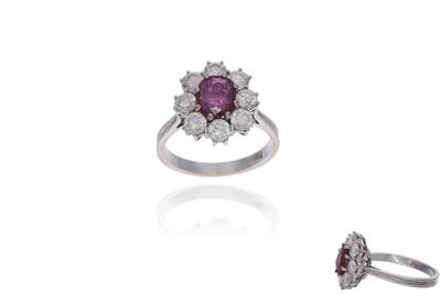 Anello con rubino e diamante - Speciale San Valentino