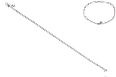 Bracciale tennis in oro bianco e diamanti - Speciale San Valentino