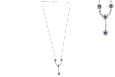 Collana con zaffiri e diamanti - Speciale San Valentino