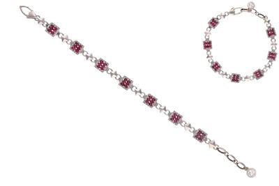 Zancan, bracciale con diamanti e spinelli - Speciale San Valentino
