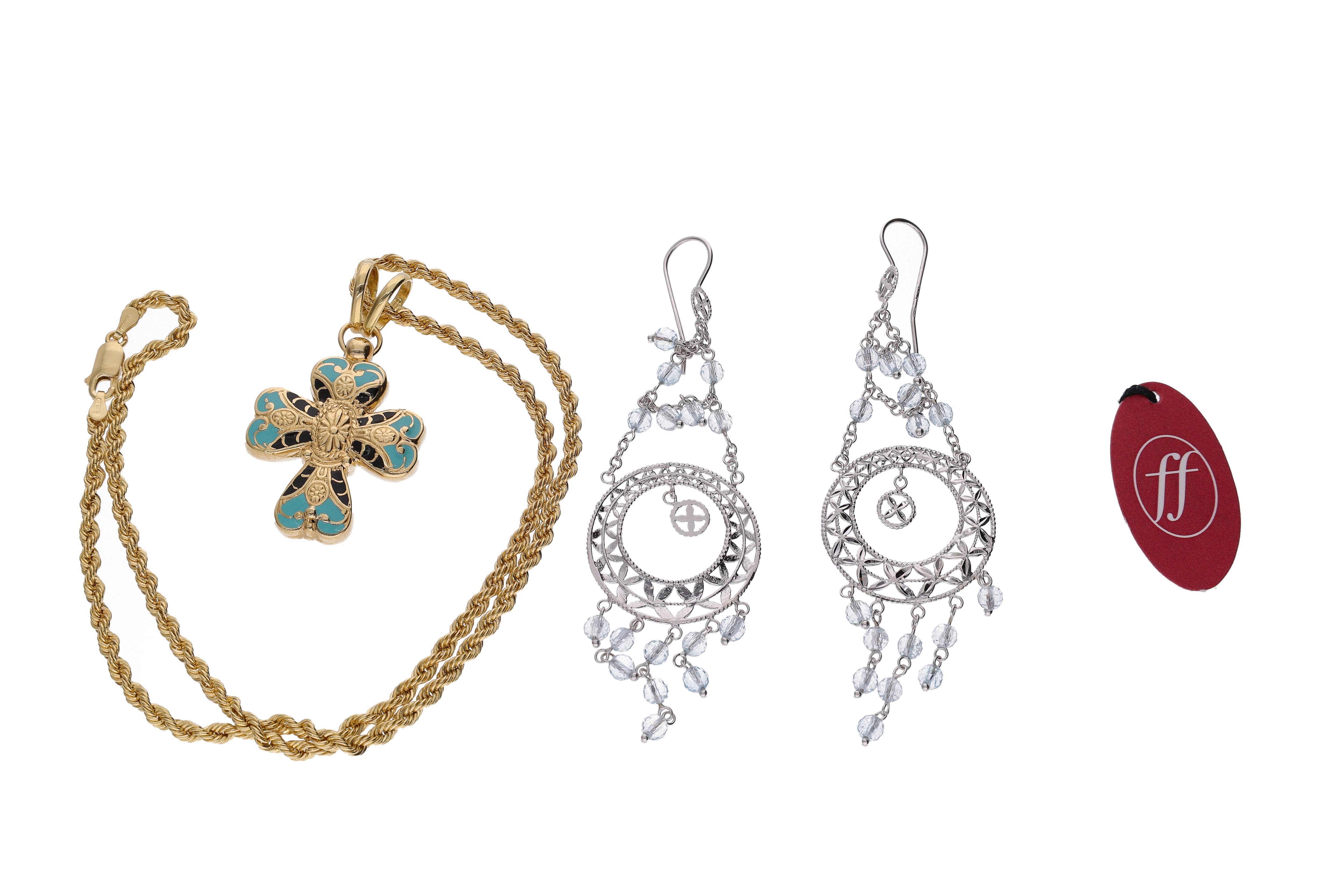 Collana con ciondolo smaltato - Asta Tesoro Collana con ciondolo smaltato - Asta Tesoro