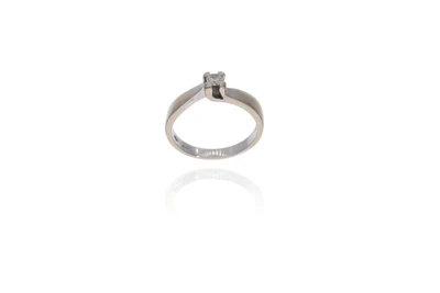 Anello con diamante - Asta Preziosi