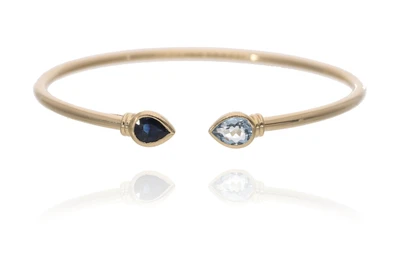 Bracciale con acquamarina e zaffiro - Asta Preziosi