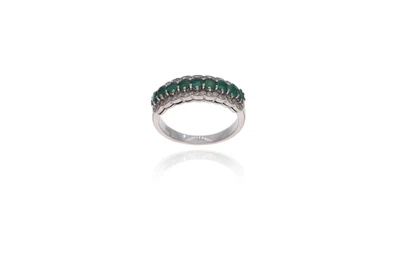 Anello con diamanti e smeraldi - Asta Preziosi