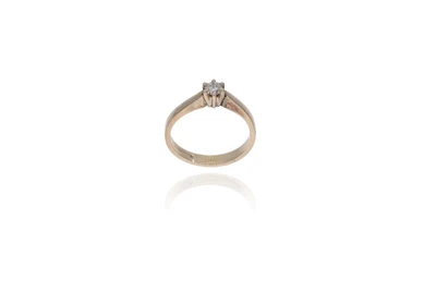 Anello solitario con diamante - Asta Preziosi
