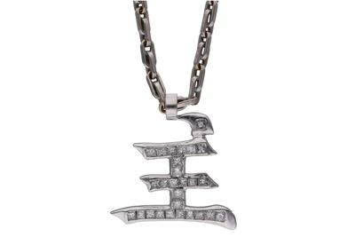 Collana con ciondolo con diamanti - Asta Preziosi