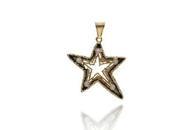 Ciondolo con diamanti e smalti - Asta Preziosi