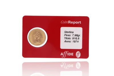 Sterlina inglese, Elisabetta II, in oro 916,6 - Asta Preziosi