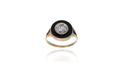 Anello con diamante e pietra - Asta Preziosi