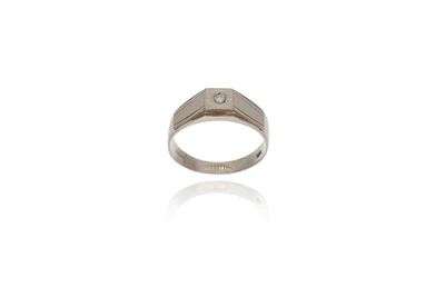 Anello con diamante, realizzato in oro 750 - Asta Preziosi