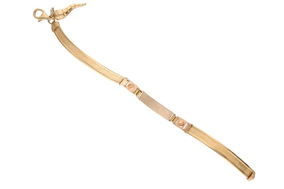 Bracciale con ciondolo, realizzato in oro tre colori 750 - Asta Preziosi