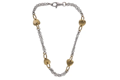 Bracciale in oro bicolore - Asta Preziosi