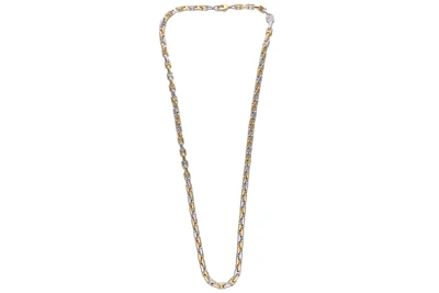 Collana con maglie in oro bicolore 750 - Asta Preziosi