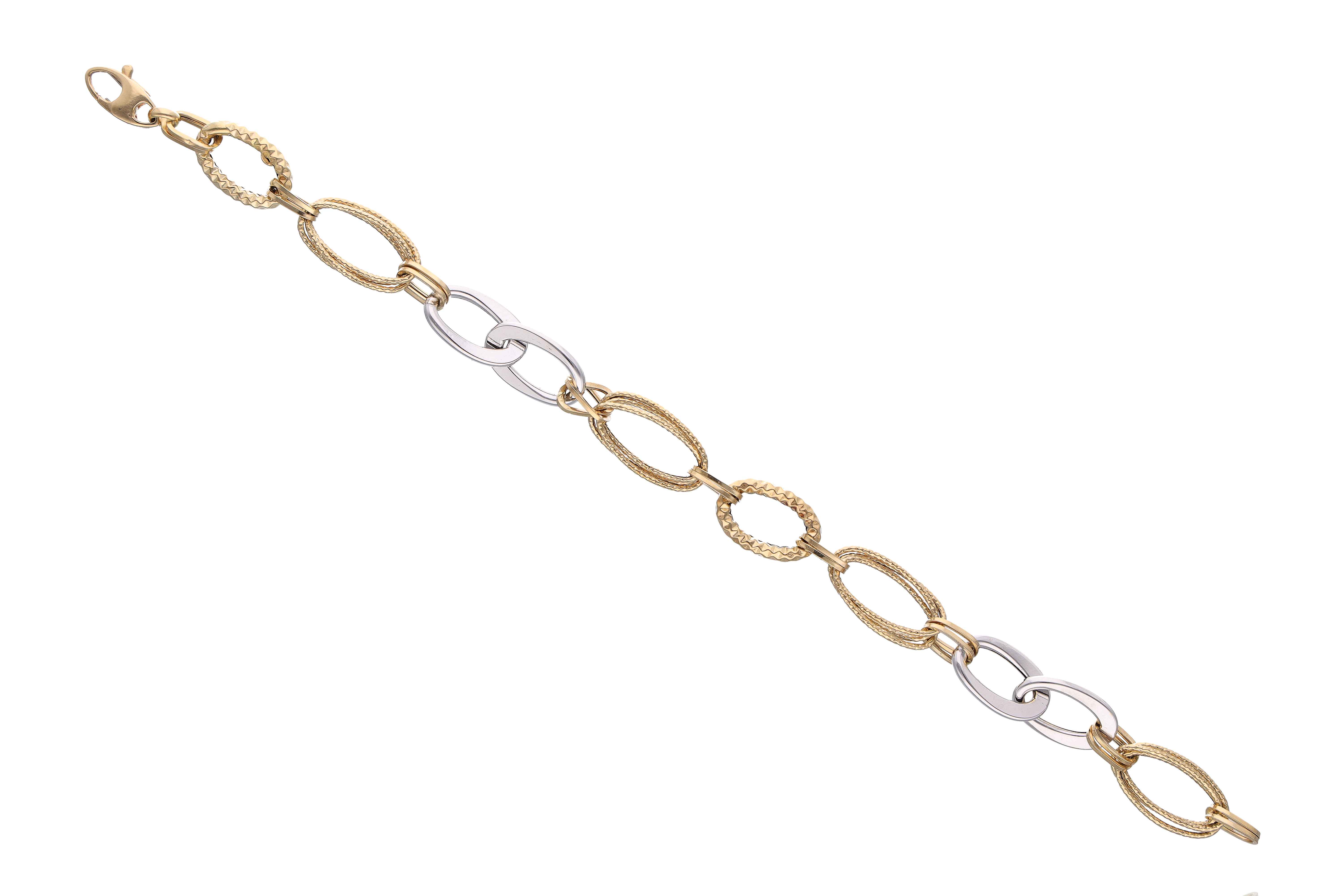 Bracciale in oro bicolore - Asta Preziosi