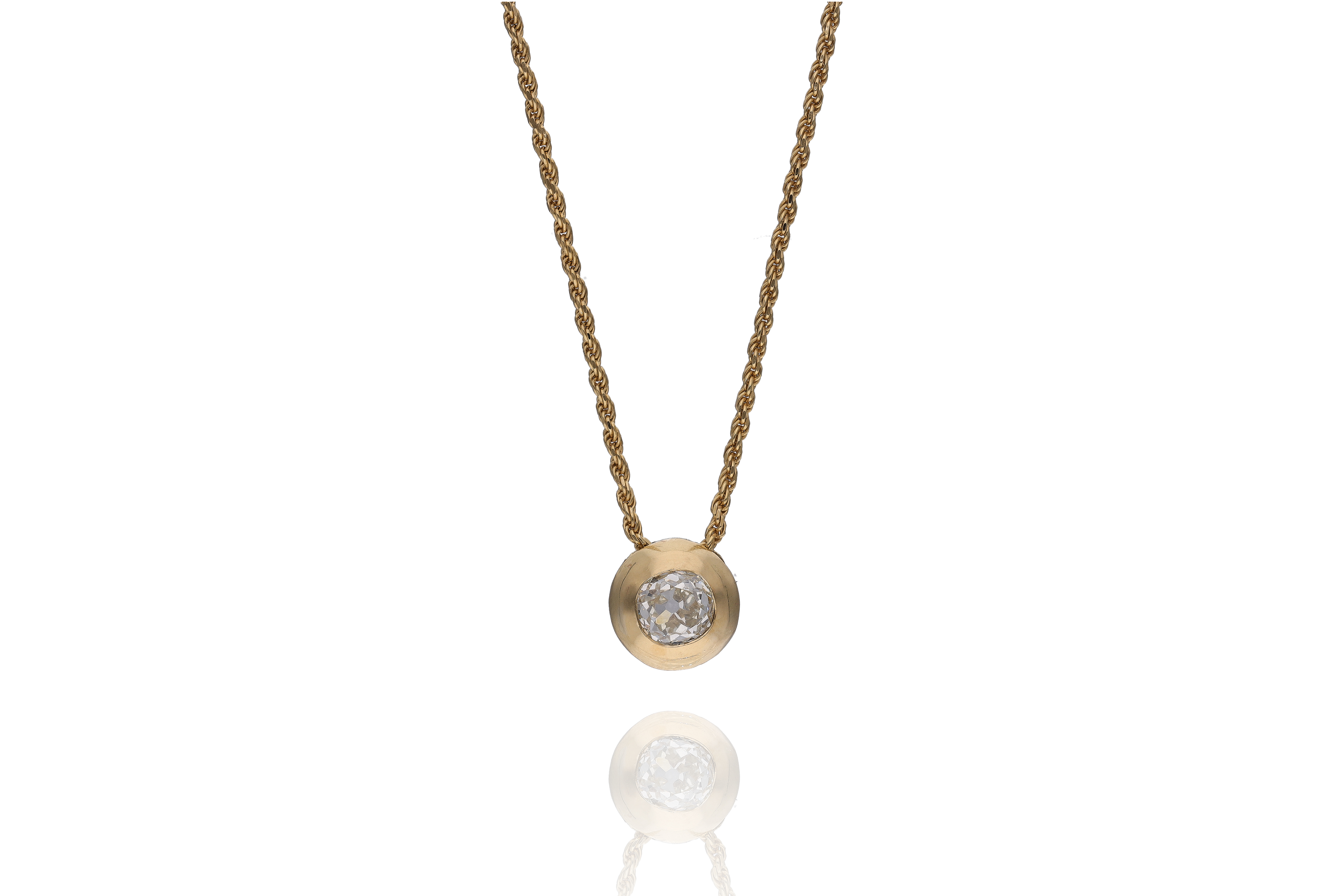 Collana con diamante - Asta Preziosi