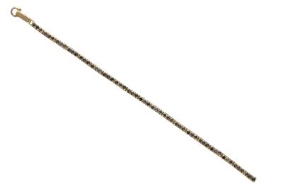 Bracciale tennis con zaffiri, pietre - Asta Preziosi Bracciale tennis con zaffiri, pietre - Asta Preziosi