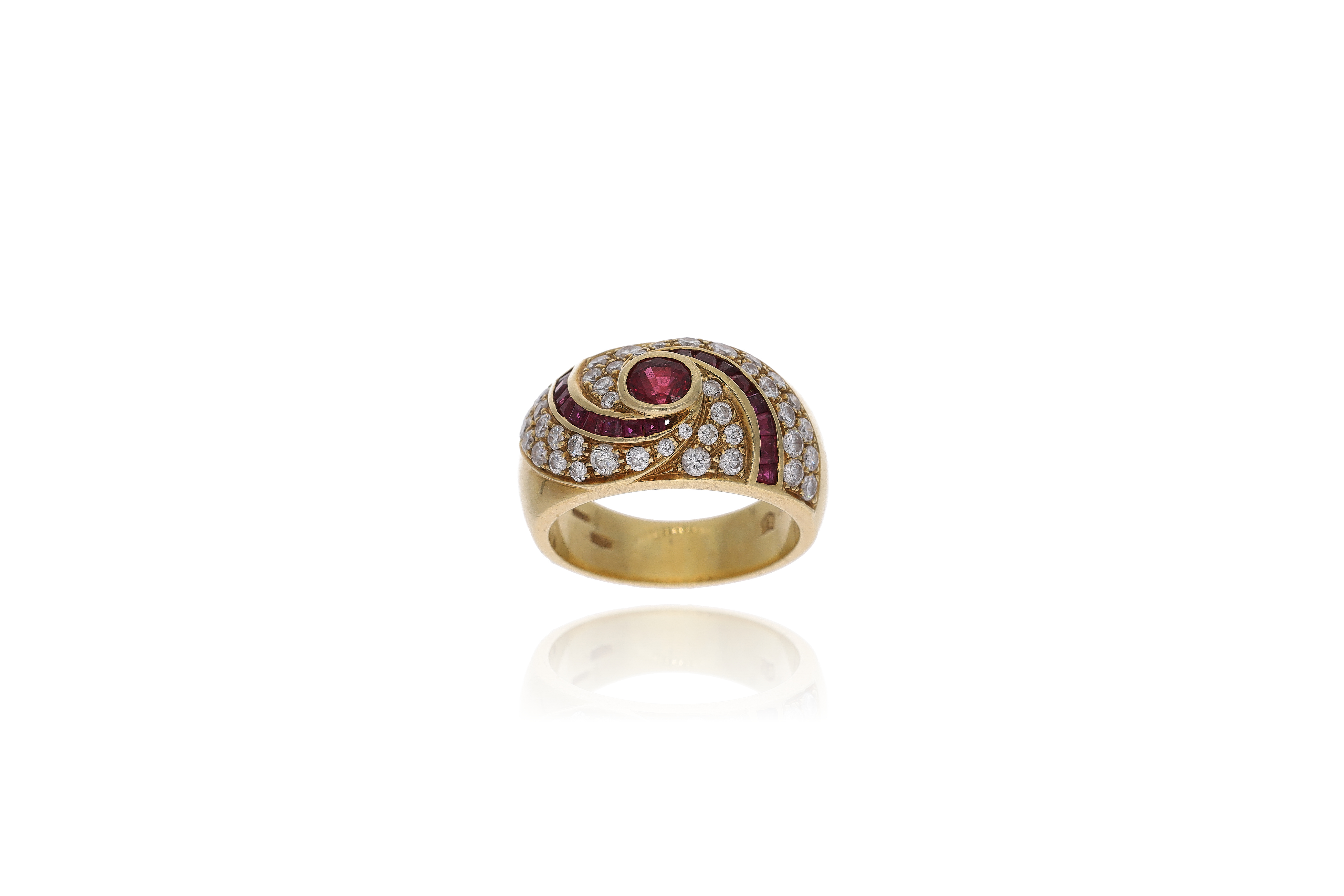 Anello con rubini e diamanti - Asta Preziosi