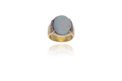 Anello con opale e diamanti - Asta Preziosi Anello con opale e diamanti - Asta Preziosi