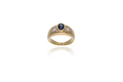 Anello con zaffiro e diamanti - Asta Preziosi Anello con zaffiro e diamanti - Asta Preziosi