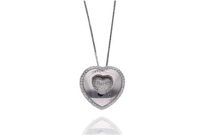 Collana a cuore con diamanti - Asta Preziosi Collana a cuore con diamanti - Asta Preziosi