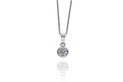 Collana con ciondolo, diamante - Asta Preziosi Collana con ciondolo, diamante - Asta Preziosi