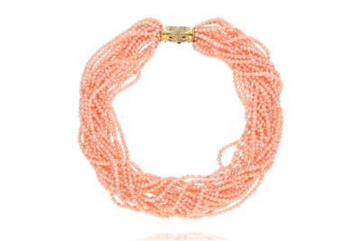 Collana in corallo a torciglione - Asta Preziosi Collana in corallo a torciglione - Asta Preziosi