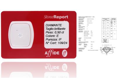 Diamante taglio brillante ct 0,50, colore E, purezza IF - Asta Preziosi Diamante taglio brillante ct 0,50, colore E, purezza IF - Asta Preziosi