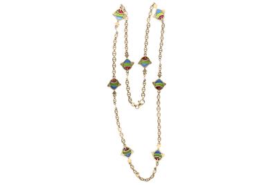 Collana con smalti - Asta Preziosi