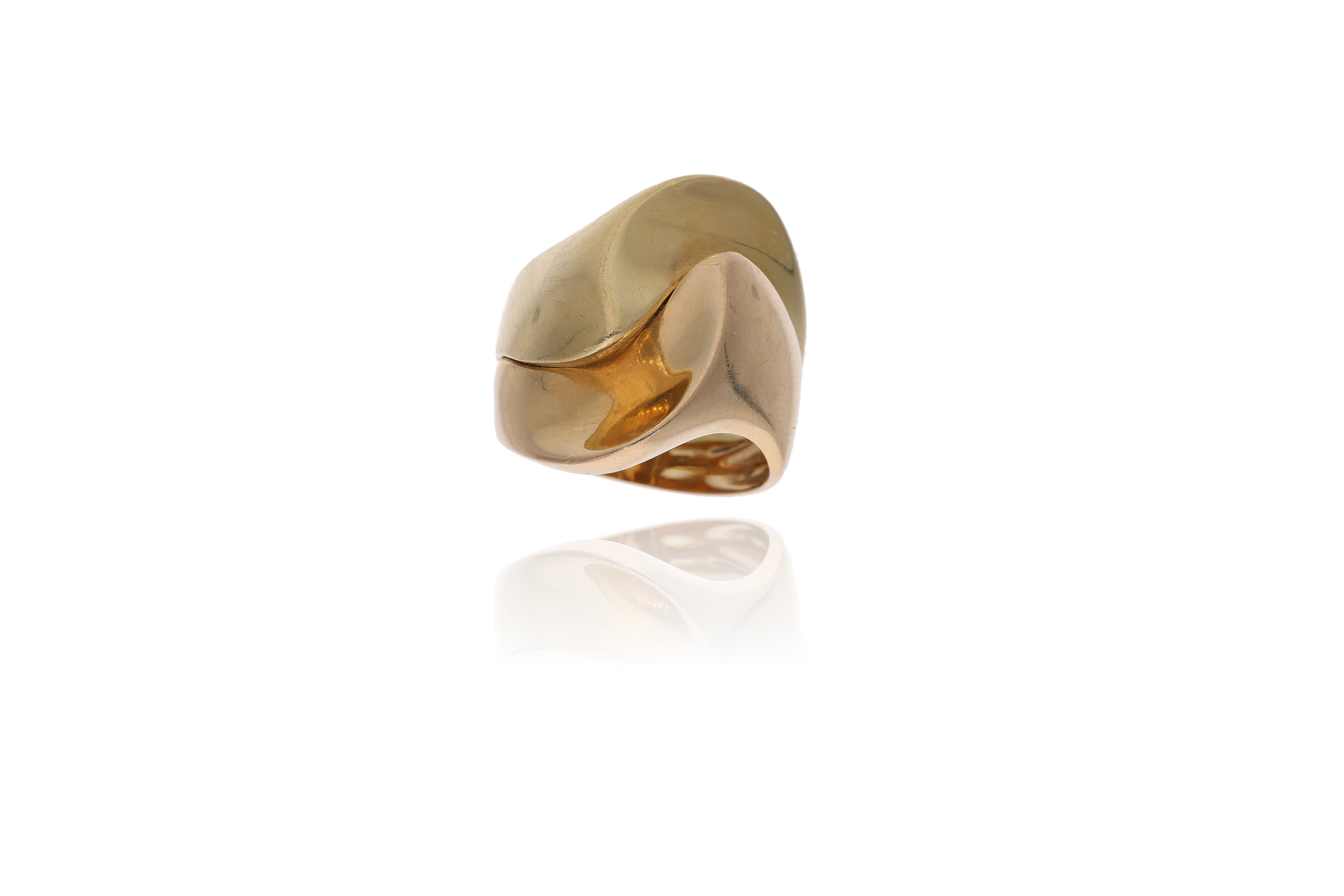 Anello in oro bicolore - Asta Preziosi