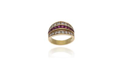 Anello con rubini e diamanti - Asta Preziosi Anello con rubini e diamanti - Asta Preziosi