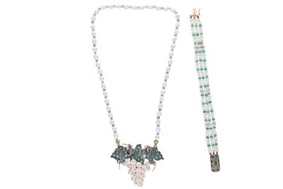 Parure composta da collana e bracciale con perle - Asta Preziosi Parure composta da collana e bracciale con perle - Asta Preziosi