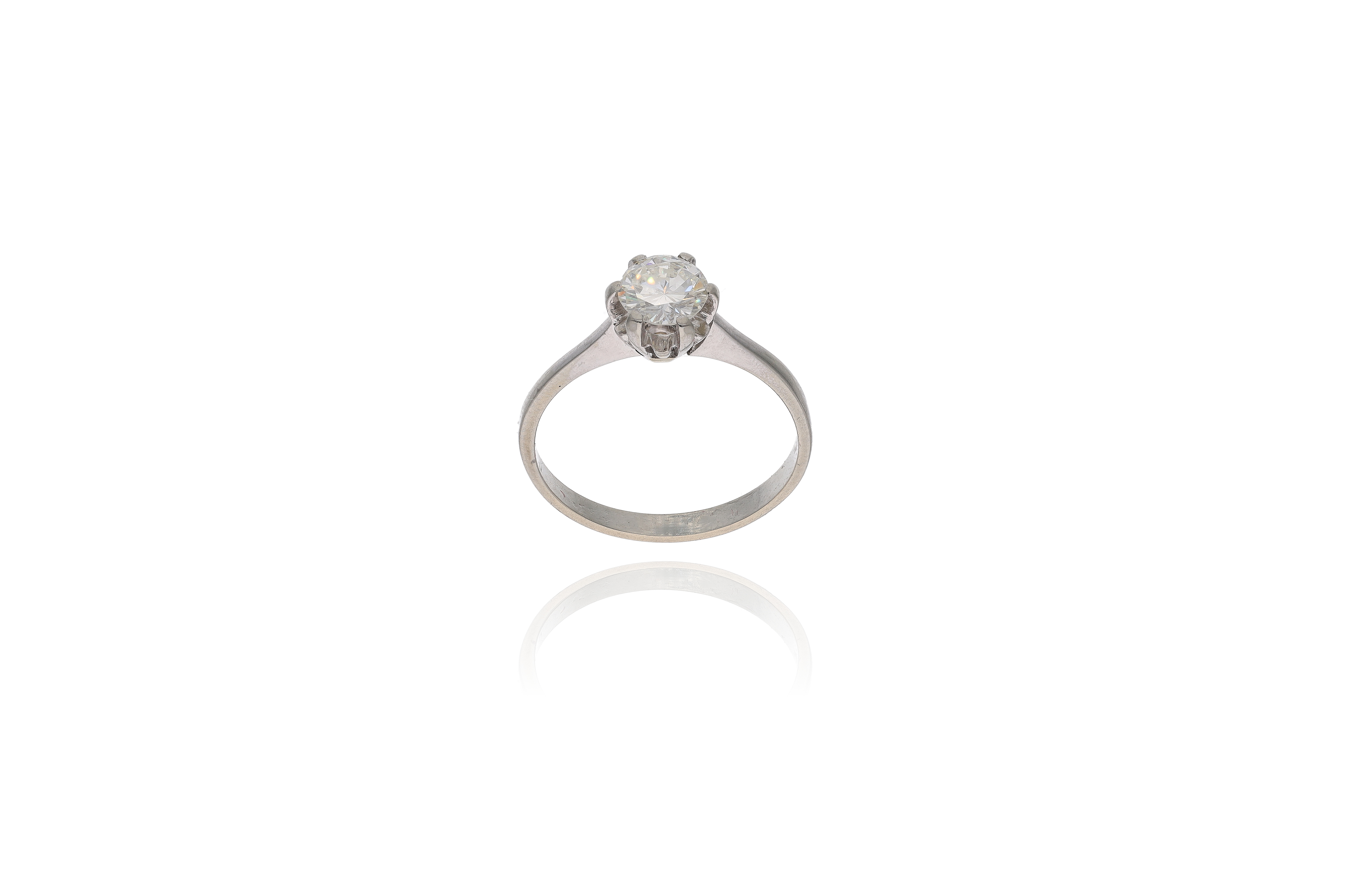 Anello solitario con diamante - Asta Preziosi