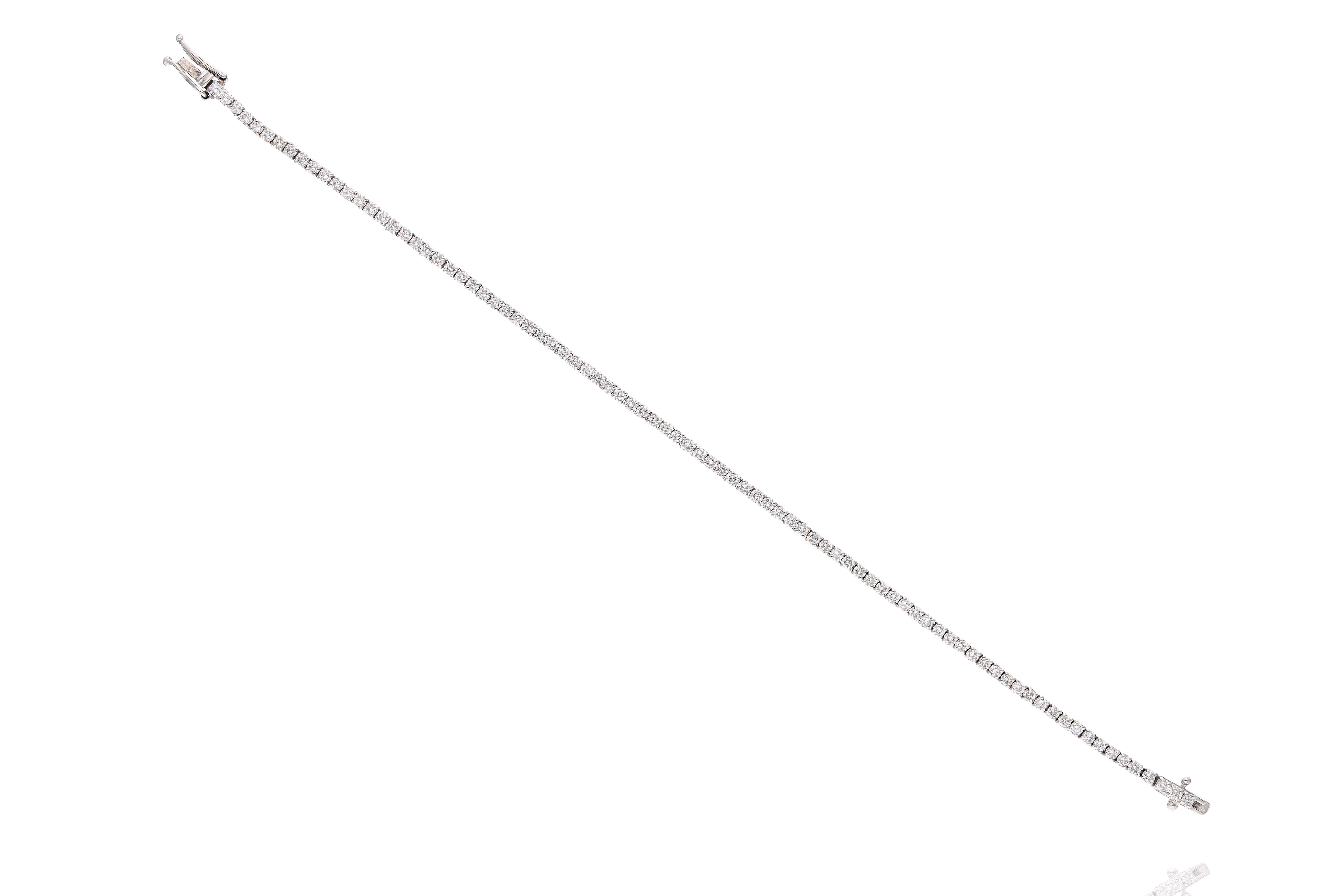 Bracciale tennis con diamanti - Asta Preziosi