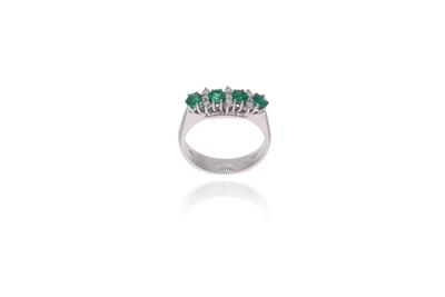 Anello con smeraldi e diamanti - Asta Preziosi Anello con smeraldi e diamanti - Asta Preziosi