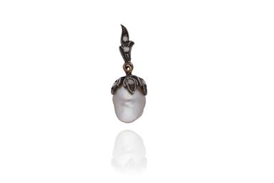 Pendente con perla e diamanti - Asta Preziosi Pendente con perla e diamanti - Asta Preziosi