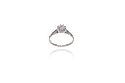 Anello con diamante - Asta Preziosi