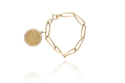 Bracciale con moneta pendente - Asta Preziosi