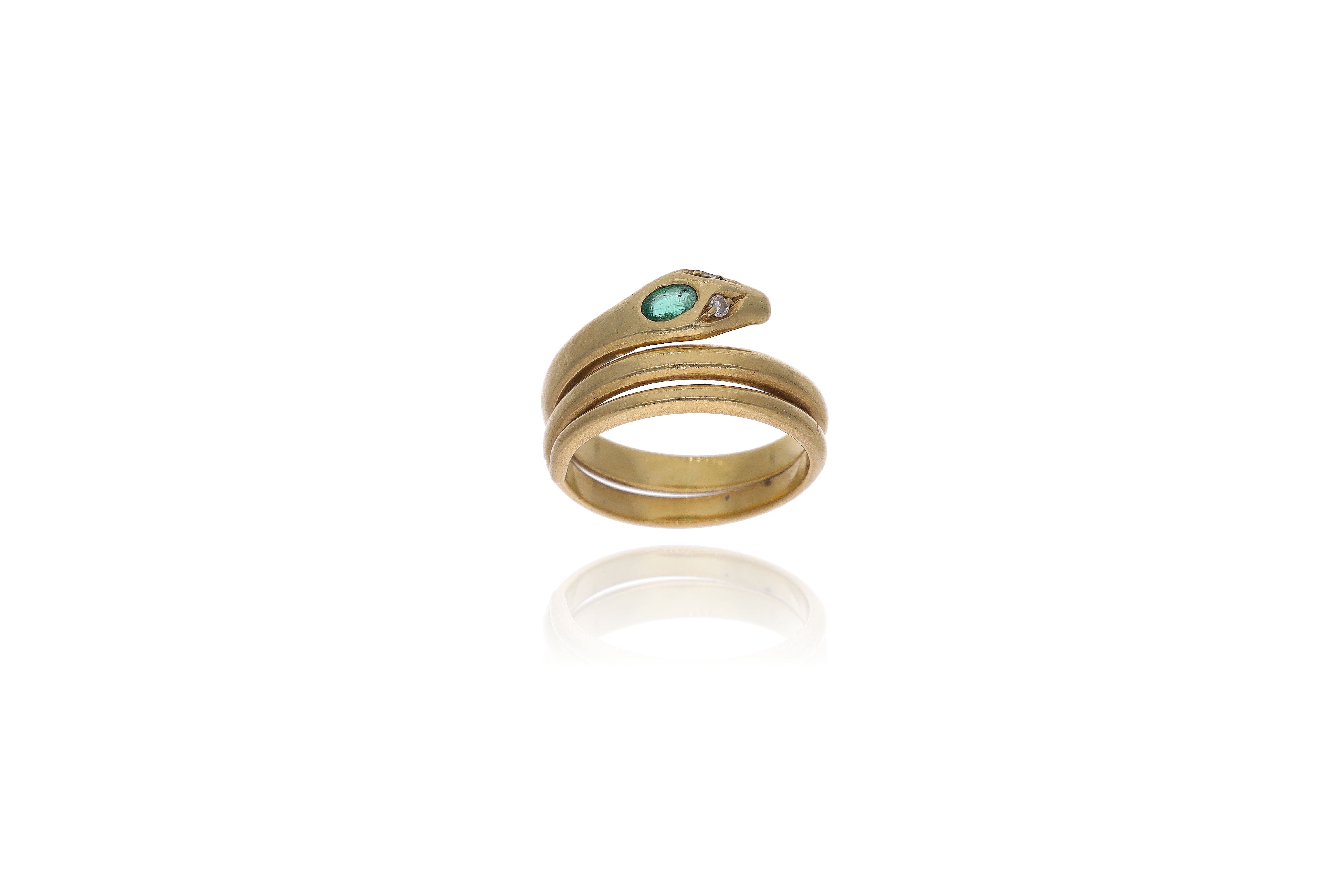 Anello con smeraldo e diamanti - Asta Preziosi