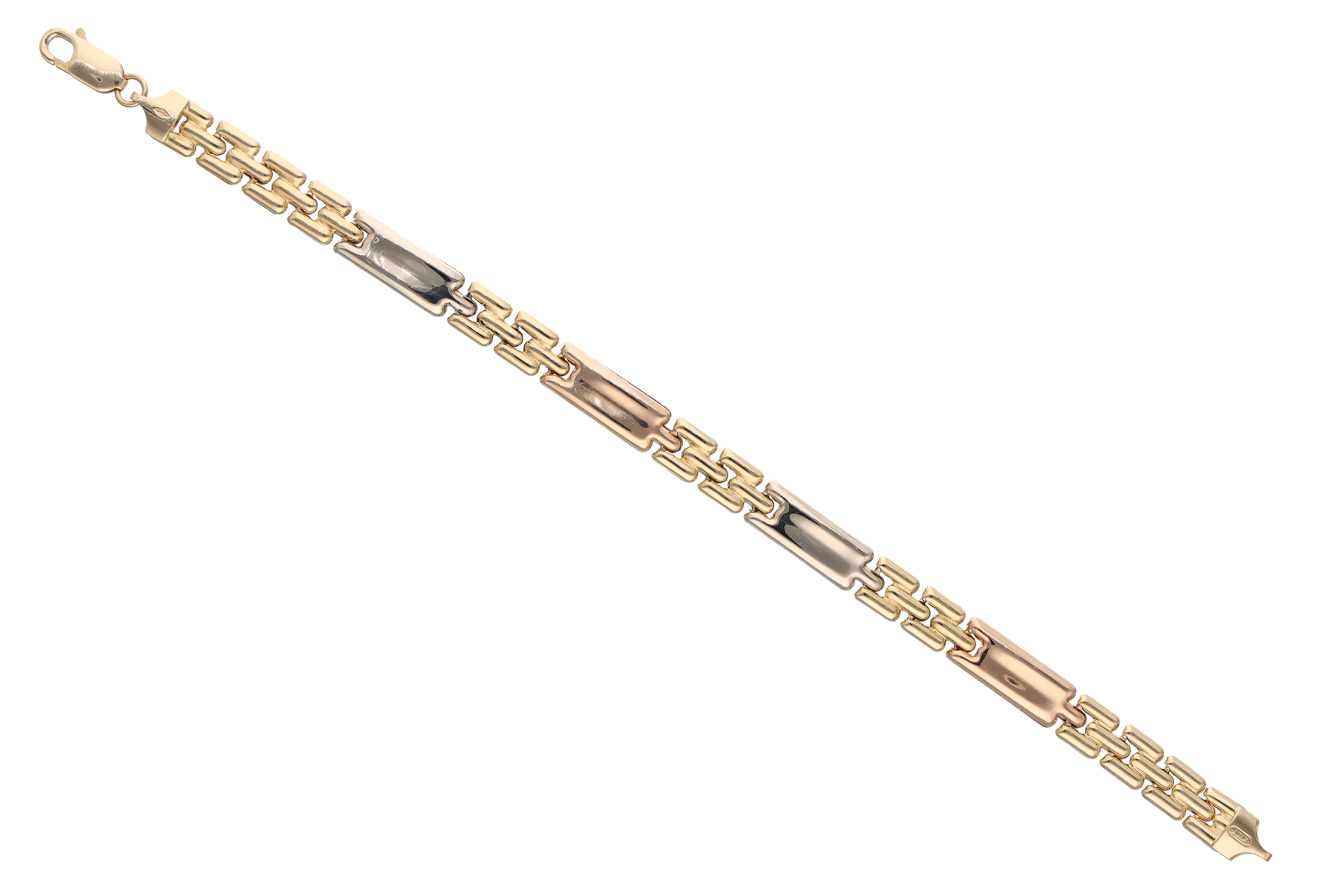 Bracciale in oro tre colori - Asta Preziosi
