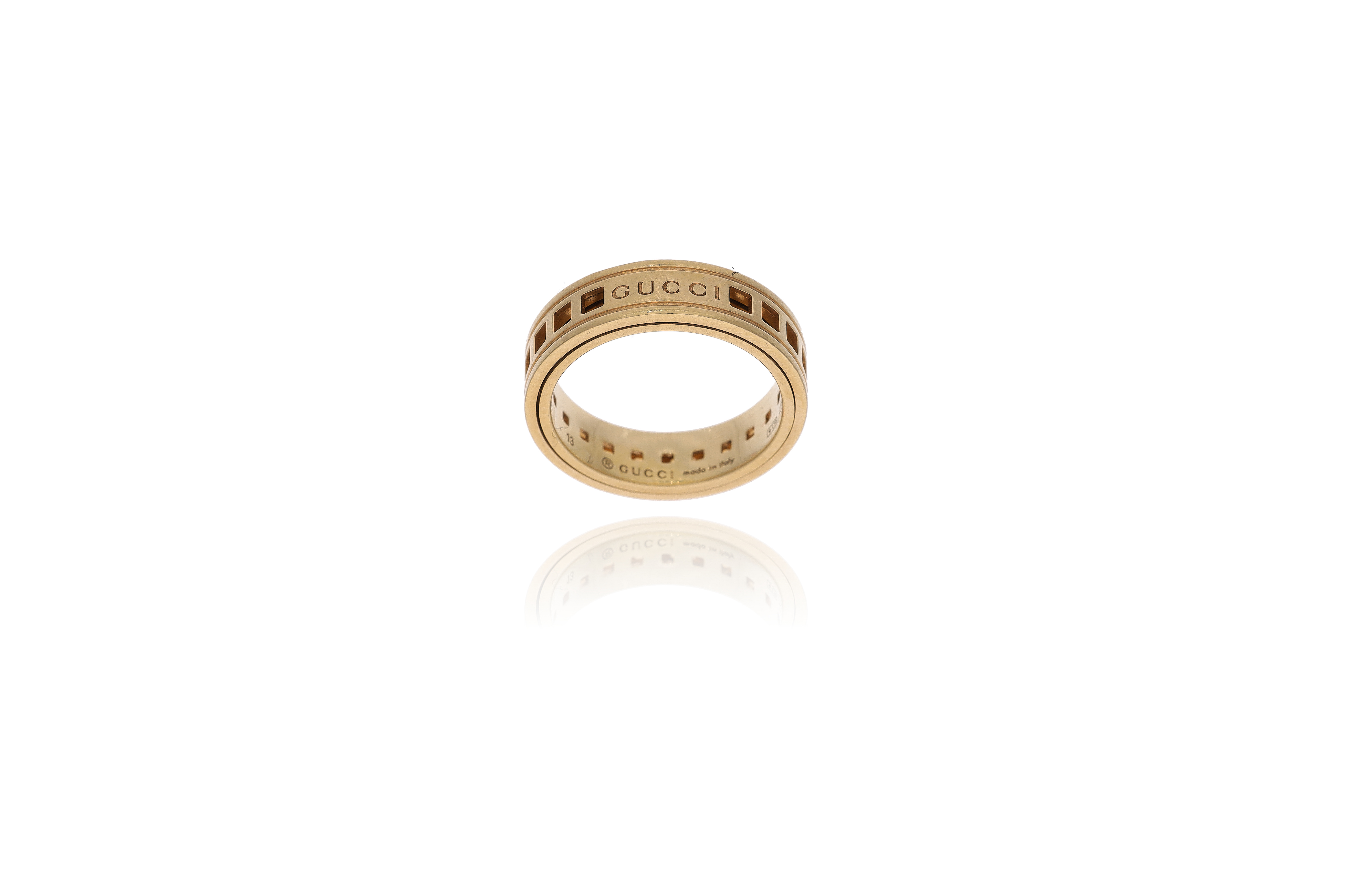 Gucci, anello a fascia spinning - Asta Preziosi